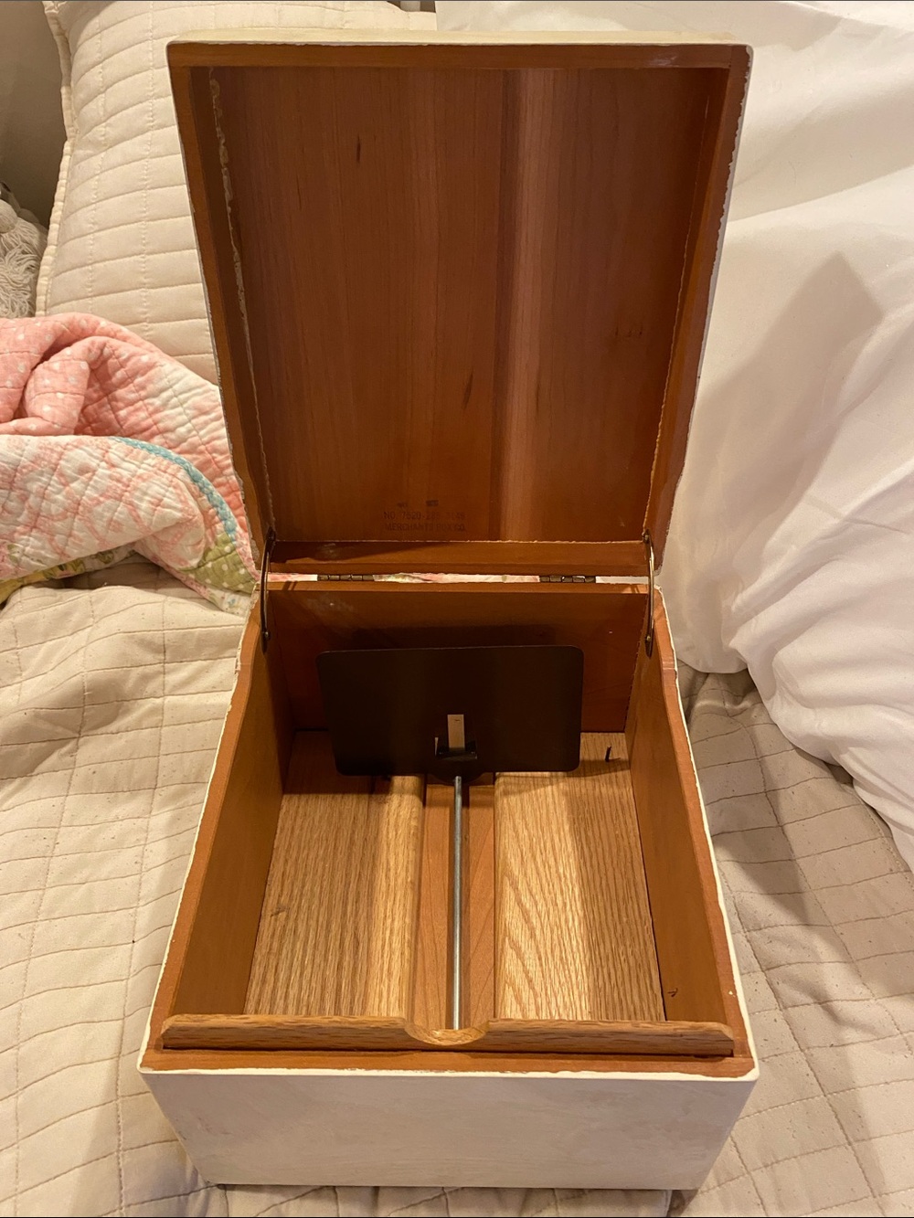 Vintage PSI NapaValley Oak Wood Index and Recipe file box